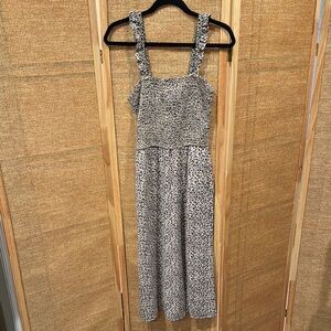 Abercrombie & Fitch Black and Tan Leopard print dress